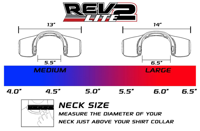 NecksGen Rev2 Neck Size Chart